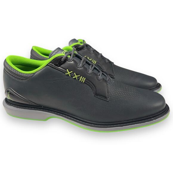 Jordan ADG 5 Mens Size 11 Golf Shoes Black Green Leather FQ7874-002 NEW! - Picture 3 of 11